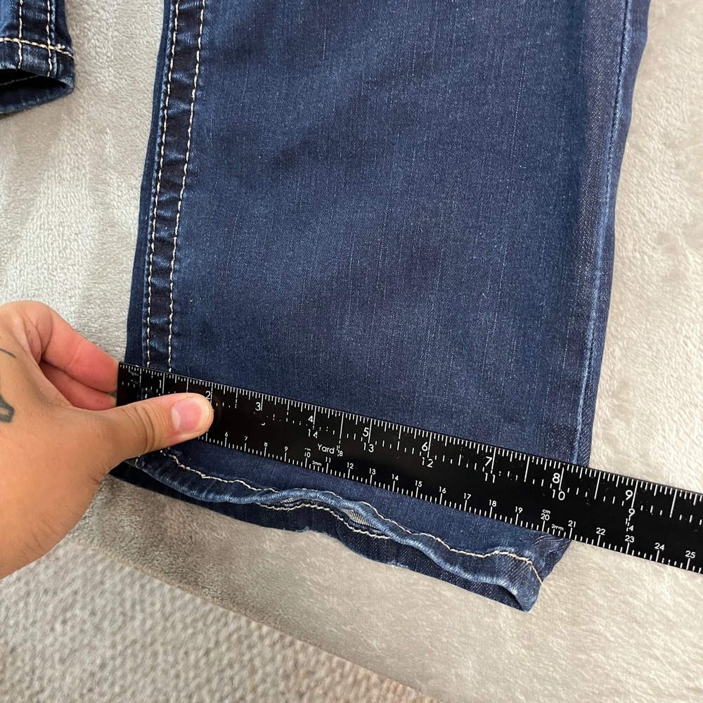 BKE Payton Bootcut Jeans Womens 27XL Dark Wash Stretch Denim 27x35.5 Embroidered - Picture 7 of 15